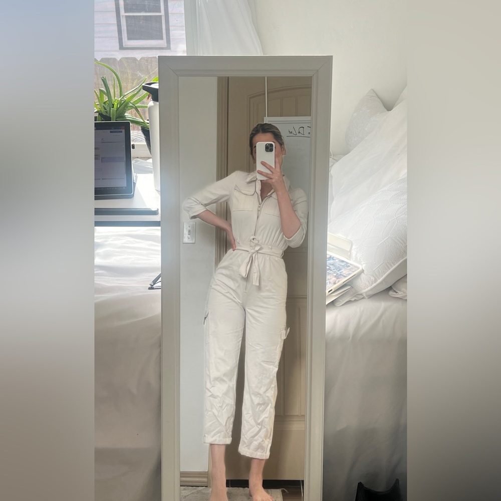 Cute white H&M jumpsuit